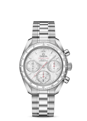 Omega Speedmaster Co-Axial 38 Stainless Steel / MOP / Bracelet
